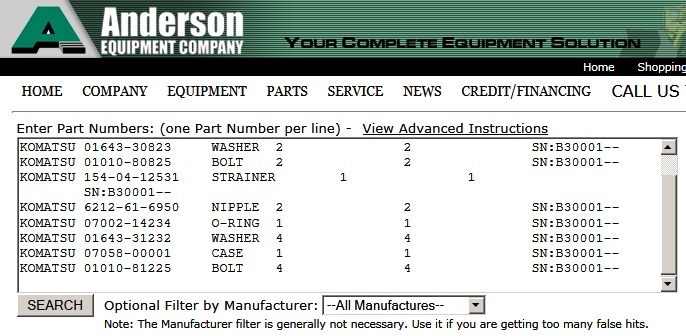 Parts from CSS